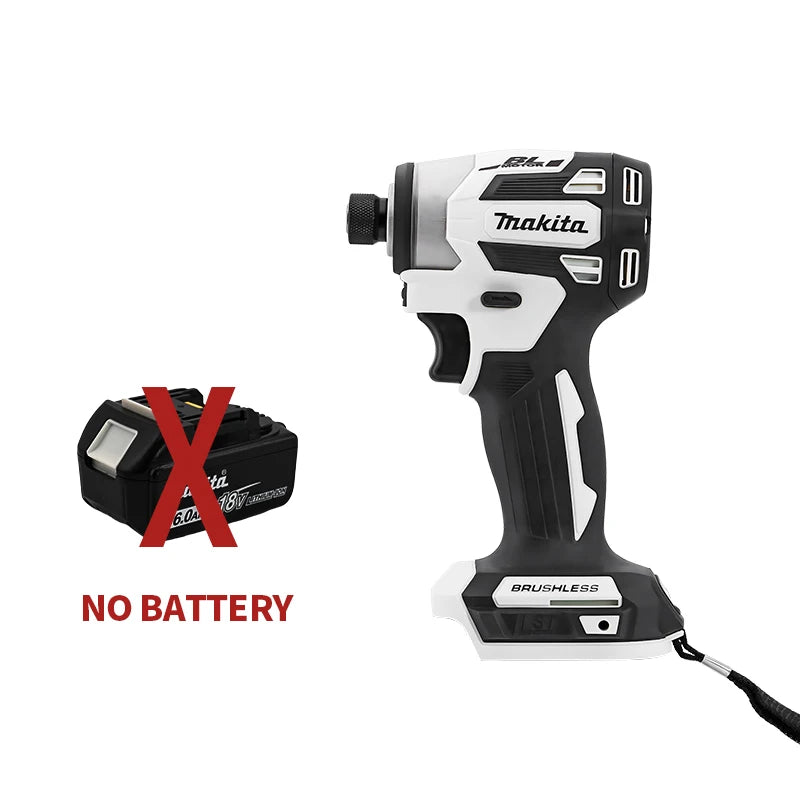 Makita 18V DTD173 White Brushless Drill Power Tool for Home Improvement And DIY 180Nm Electric Wood/Bolt/T-Mode