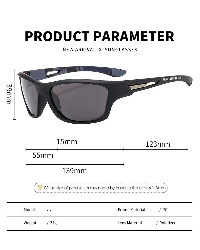 Shimano Unisex Polarized Sunglasses UV400 Outdoor Sports Protective Fashion Sunglasses for Hunting Fishing Driving And Cycling