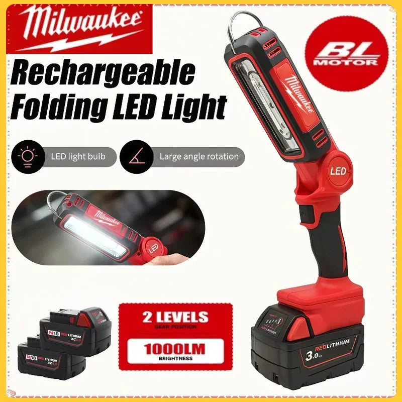Milwaukee 18V LED Work Light Super Bright 90 DegreeClip on Light Lithium Battery 20V M18 Flood Light Outdoor Lighting Camping