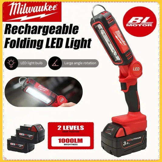 Milwaukee 18V LED Work Light Super Bright 90 DegreeClip on Light Lithium Battery 20V M18 Flood Light Outdoor Lighting Camping
