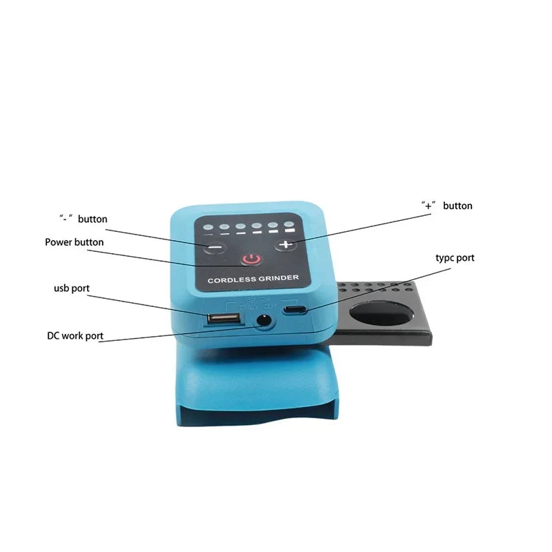 Makita Milwaukee DeWalt Compatible JV Die Grinder 18V 20V Max Lithium Battery Electric Grinder Portable Speed Adjustment DIY Electric Drill for Makita/Dewalt/Milwaukee 18V Li-ion Battery