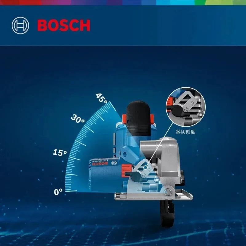 BOSCH Electric Circular Saw 18V Brushless Cordless 125mm Multi-Angle Carpentry Cutting Machine Bosch Power Tools GKS 18V-44