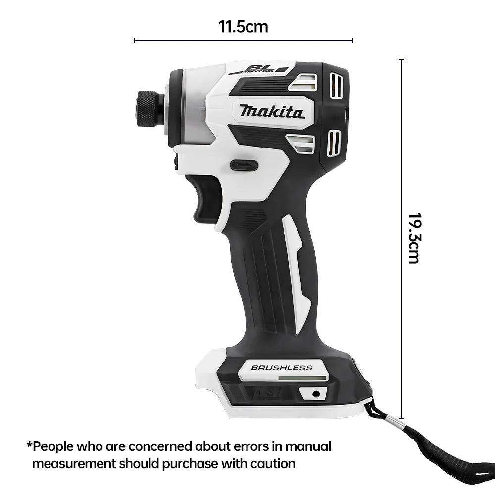 Makita 18V DTD173 White Brushless Drill Power Tool for Home Improvement And DIY 180Nm Electric Wood/Bolt/T-Mode
