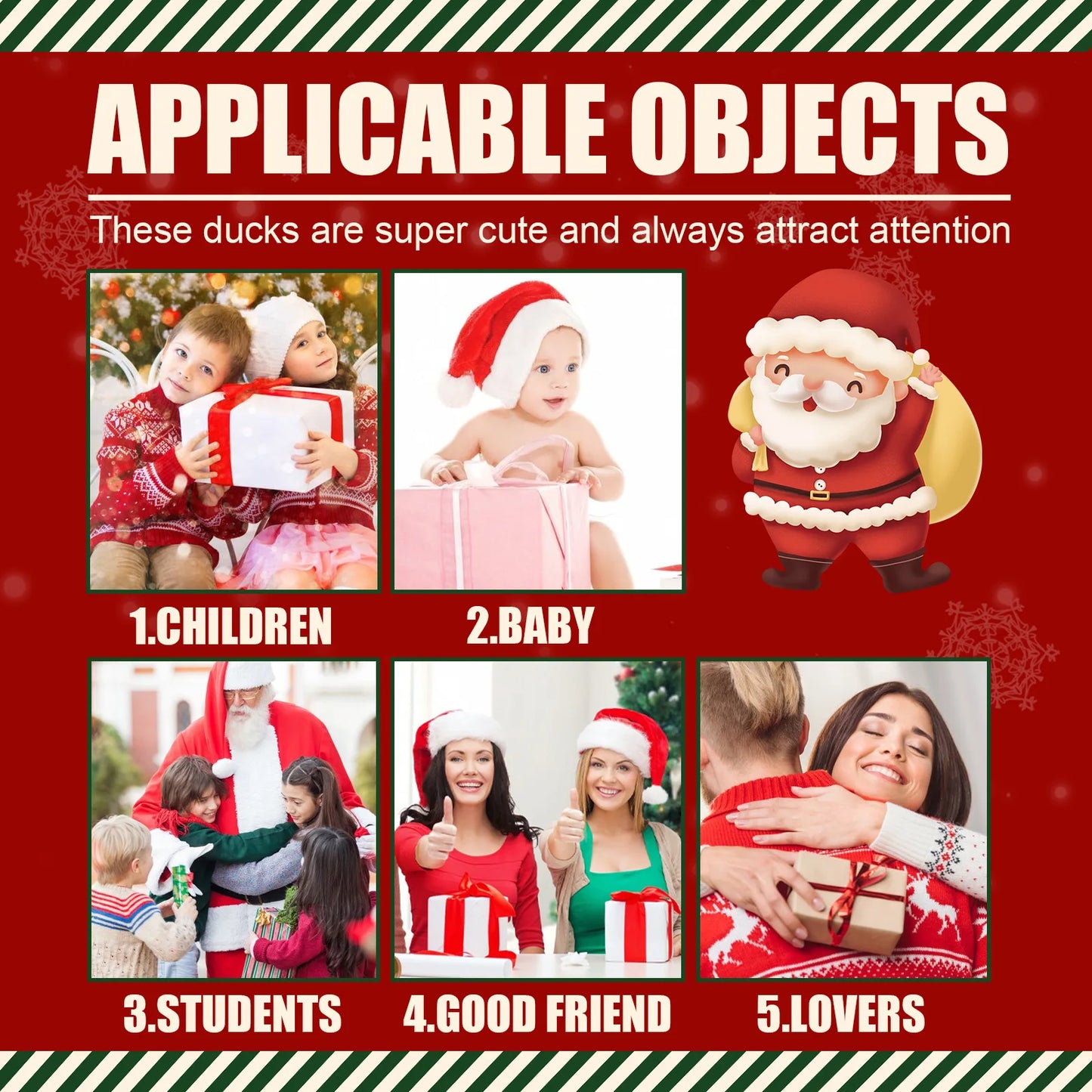 Christmas Advent Calendar 24 Rubber Duckling JV Countdown Calendar Blind Box Family Christmas Ornaments Children's New Year Gifts