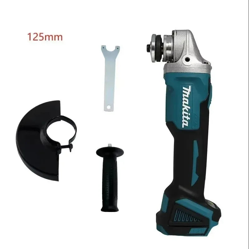 Makita DGA404 100/125mm Angle Grinder 18V Lithium Battery Brushless Polishing Machine 4 Gear Industrial Cutting Power Tools