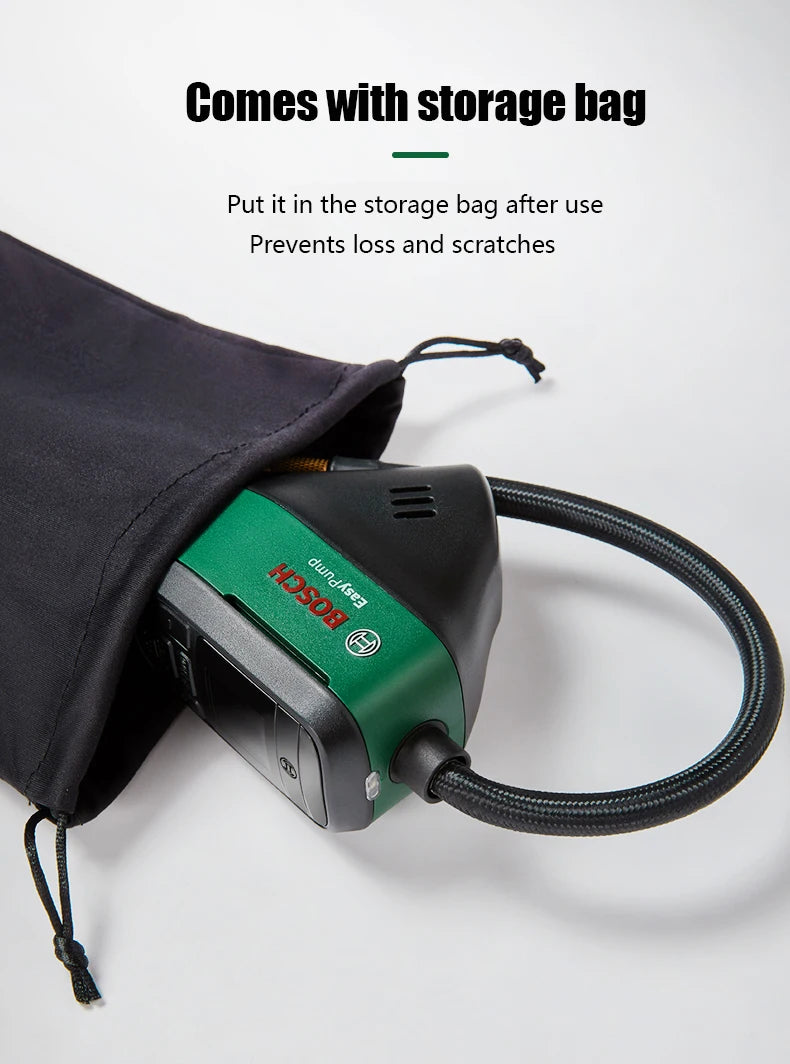 Bosch Cordless Compressed Air Pump Rechargeable Electric Pump 3.6V Portable Tire Inflatable Pump For Bicycle Car Motorcycle Ball