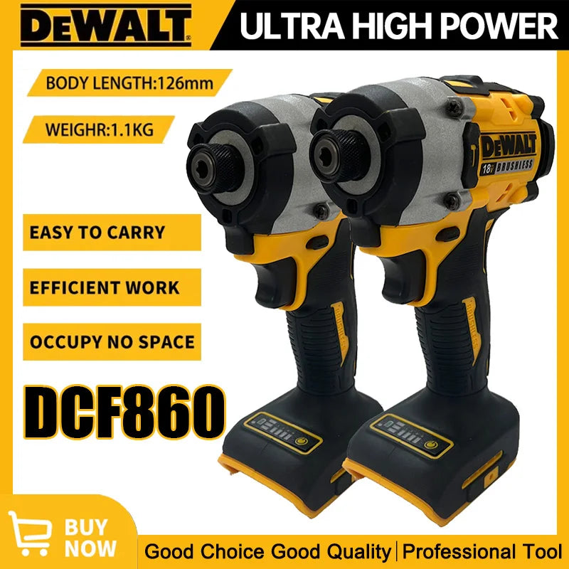 Dewalt DCF860 18V 20V Max Cordless Compact Drill / Driver 20V Brushless Electric Drill Screwdriver Rechargeable Power Tools DCF850 Upgraded