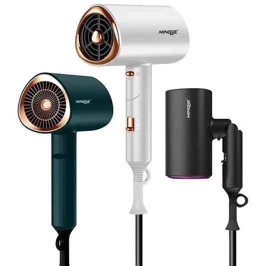Hair Dryer 1800W Popular Foldable Hair Dryer Blue Light Negative Ion Super Silent