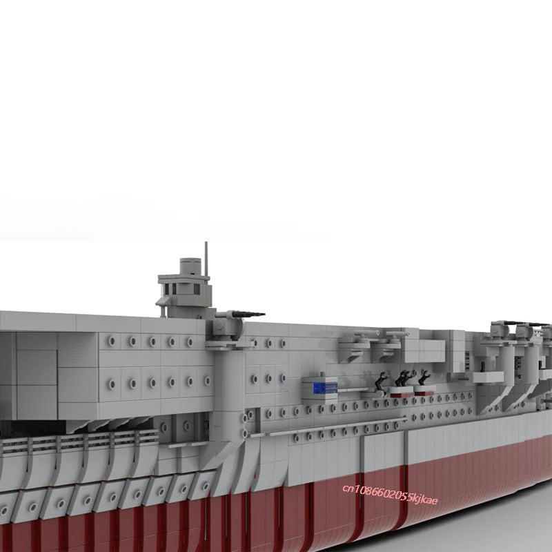 Kaga JV New 5229PCS WW2 Military MOC1:200 scale Kaga aircraft carrier warship Model DIY creative ideas Child Toy Assembly Puzzle Gift