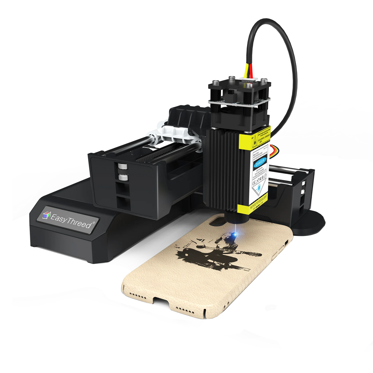 Easythreed JV Mini Portable Laser Engraver Diy Bluetooth Machine Painted Toy Tag Paper Leather Wooden Plastic Logo CNC Machine EU