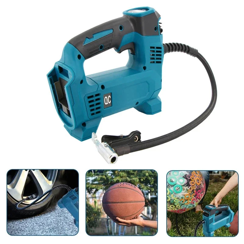 Makita compatible 18V JV Electric Cordless Air Pump for 18V Makita Battery Powered Compressor Inflatable Pump Digital Display Inflator Car Tire Air Pump