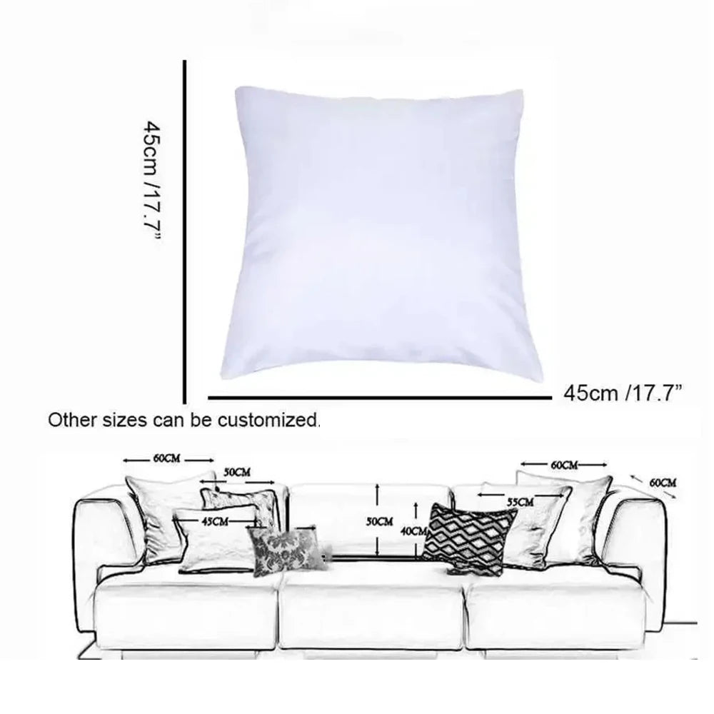 Makitas Pillow Case Short plush Double-sided Print Square Throw Pillow Covers Sofa Home Cushion Decor