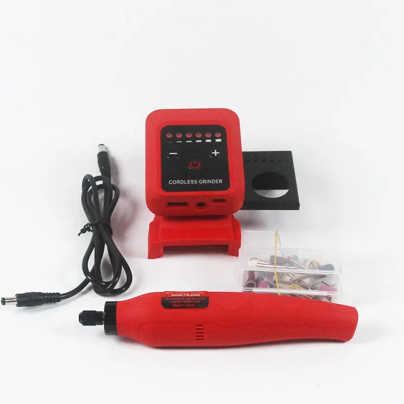 Makita Milwaukee DeWalt Compatible JV Die Grinder 18V 20V Max Lithium Battery Electric Grinder Portable Speed Adjustment DIY Electric Drill for Makita/Dewalt/Milwaukee 18V Li-ion Battery