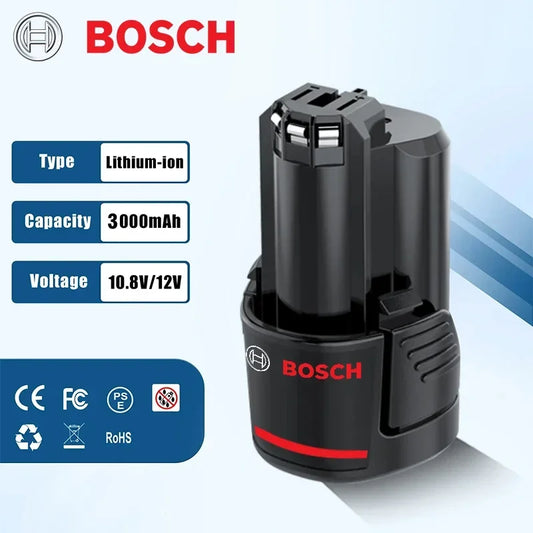 Bosch Original battery 12V battery, 2.0Ah BAT411 Lithium ion Rechargeable Battery BAT411A BAT412 BAT412A BAT413 Battery Charger