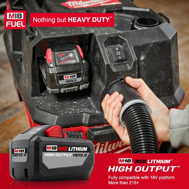 Milwaukee Original M18 12.0Ah 18V M18HB12 XC HD lithium battery- 1pk, 2pk and 3pk with charger options