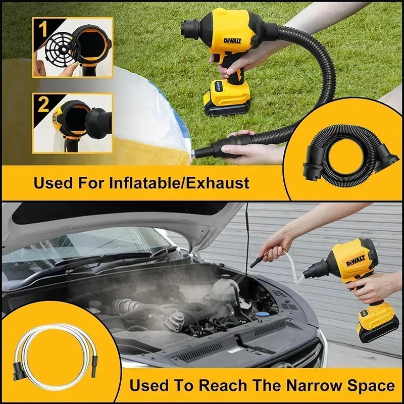 Dewalt 18V - 20V Max Cordless Air Blower Brushless Dusting Machine Electric Dust Blower Inflator Handheld Fan For Dewalt 20V Battery