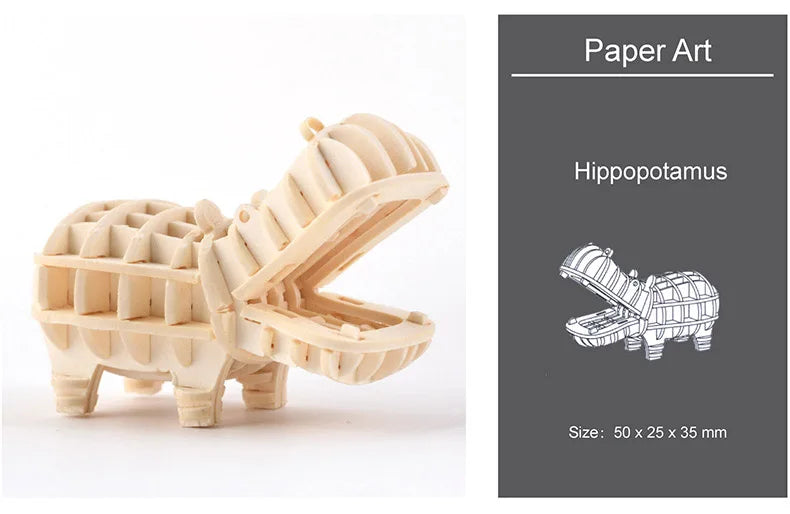 Model JV DIY 3D Wooden Puzzle Model Animal Montessori Toys for Children Crafts Dachshund Skeleton Assembly Gift Set for Kids Adults Teens