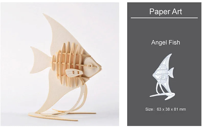 Model JV DIY 3D Wooden Puzzle Model Animal Montessori Toys for Children Crafts Dachshund Skeleton Assembly Gift Set for Kids Adults Teens