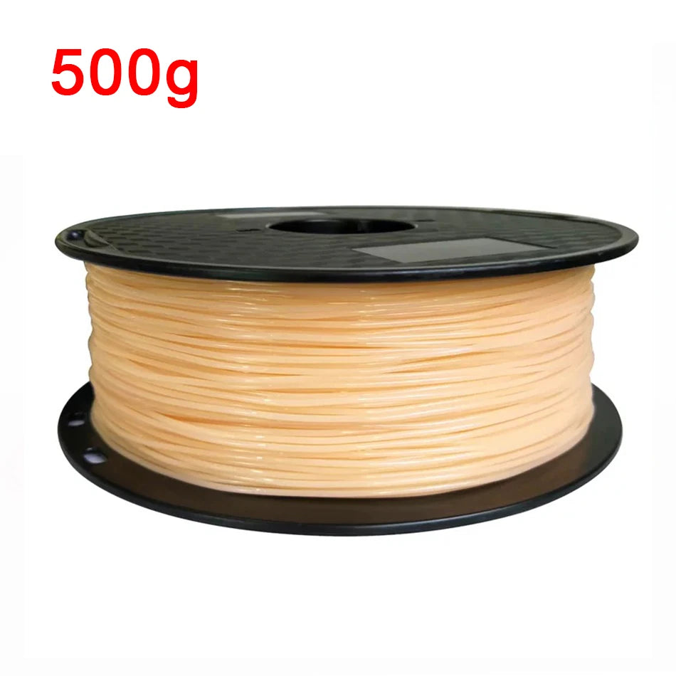 3D Printing JV 1.75mm Flexible TPU 3D Printing Filament No Bubble Non-toxic Sublimation 3D Printer Plastic Material TPU Filament 0.5KG/0.25KG