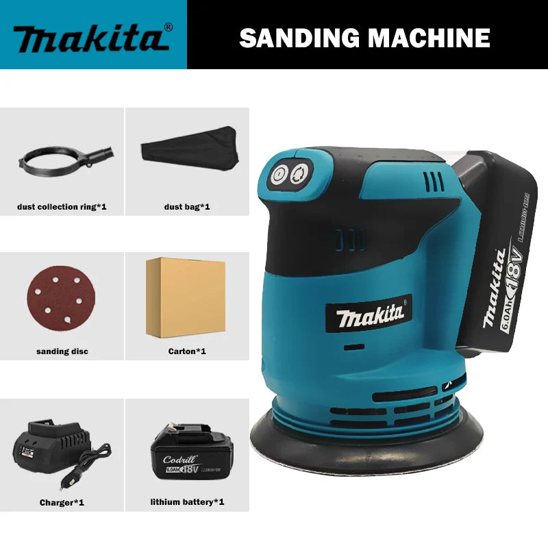 Makita 18V Disc Random Orbital Sander