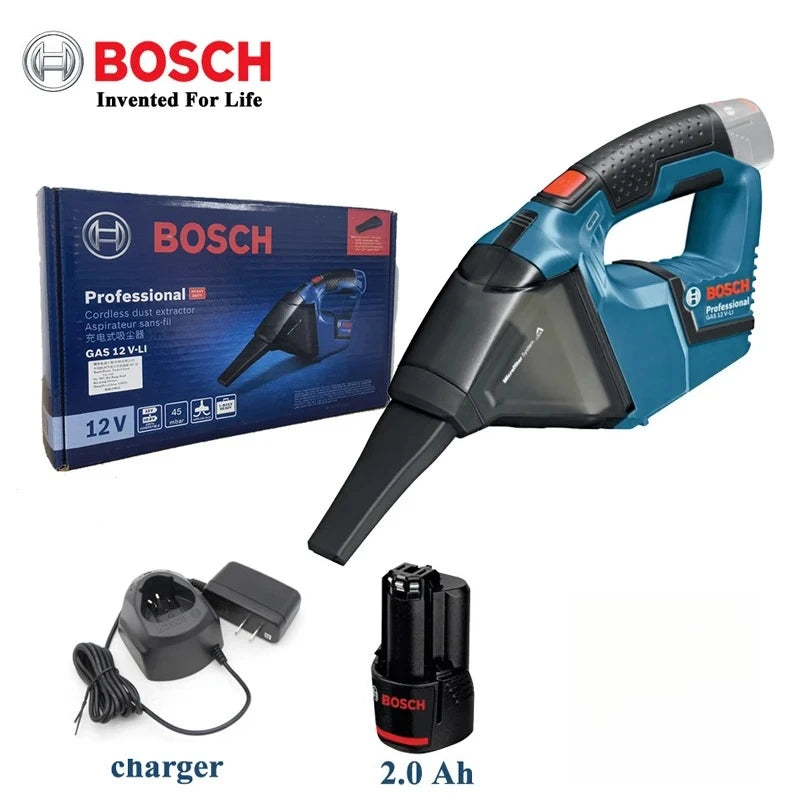 Bosch GAS 12V Cordless Vacuum Cleaner Powerful Cyclone Household Portable Handheld Dust Extractor Mini Home Car Vacuum Clean