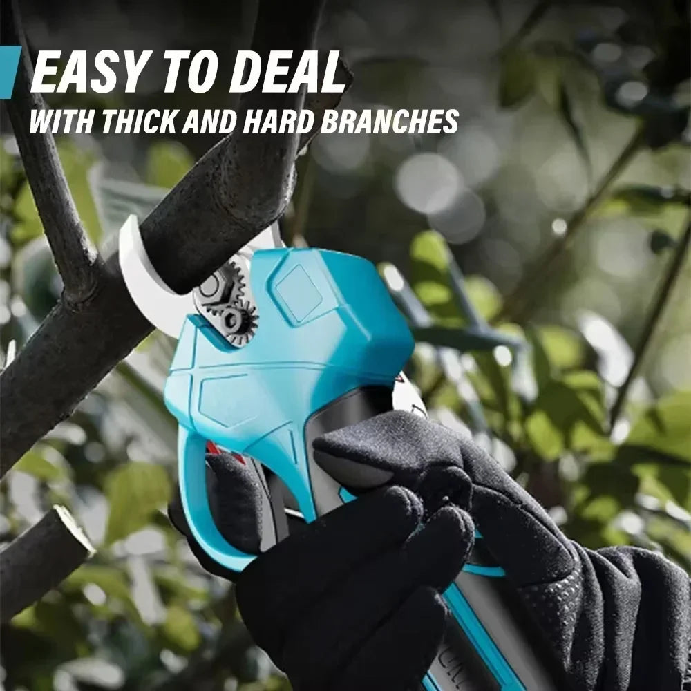 Makita compatible 18V Electric Pruning Shears Cordless Rechargeable Tree Branch Pruner Garden Electric Scissors for Yard Garden Lawn Tools