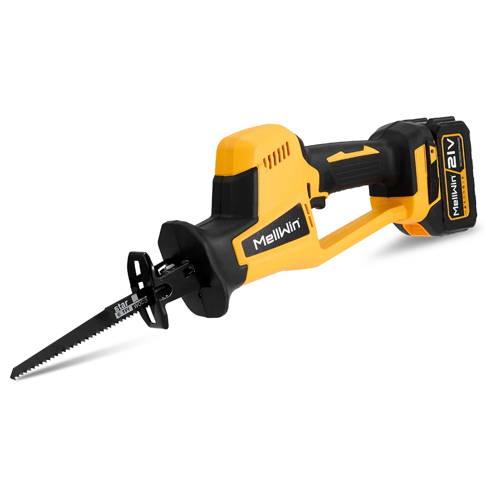 Makita Compatible 18V MELLWIN 3600W Cordless Brushless Electric Reciprocating Saw 12000SPM Wood Metal Pipe Cutting Saw Tool For Makita 18V Battery Pin