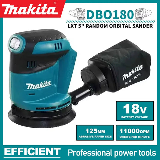 Makita DBO180Z 18V JV Brushless Cordless Rechargeable Disc Random Orbital Sander Woodworking Sanding Putty Polishing Bare Tool