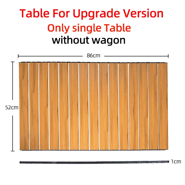 Trolley wagon JV Large Weight Capacity Heavy Duty Cart Collapsible Folding Beach Wagon with Big All-Terrain Wheels Outdoor Camping Equipment