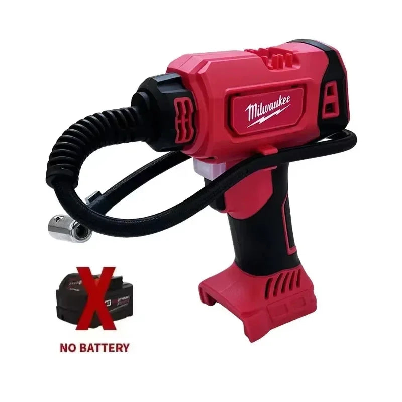 Milwaukee 18V Battery Cordless Electric Air Pump Car Tire Automatic Inflator Handheld Air Compressor Rechargeable