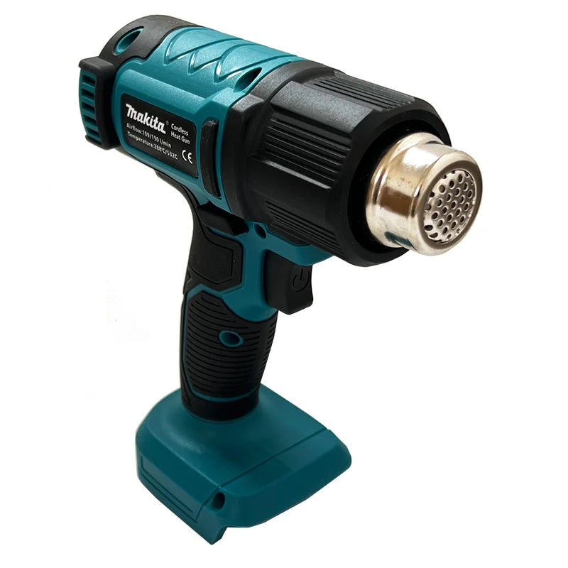 Makita 18V JV Digital Display Electric Air Guns Cordless Heat Gun 2 Nozzles Industrial Shrink Wrapping Hot Air Gun for 20V Battery