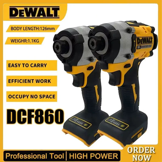 DEWALT 18V DCF860 Cordless Compact Drill / Driver 20V Brushless Electric Drill Screwdriver Rechargeable Power Tools DCF850 Upgraded