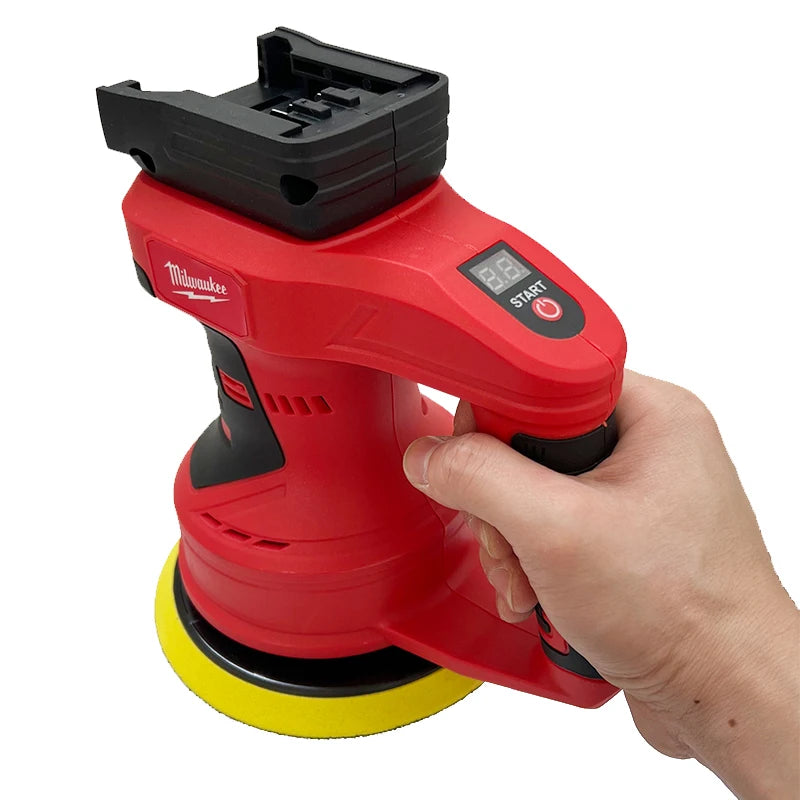 Milwaukee 18V Cordless Car Polisher 8 Gears Brushless Electric Polishing Machine Waxing Sanding Sealing Power Tools For 18V Battery