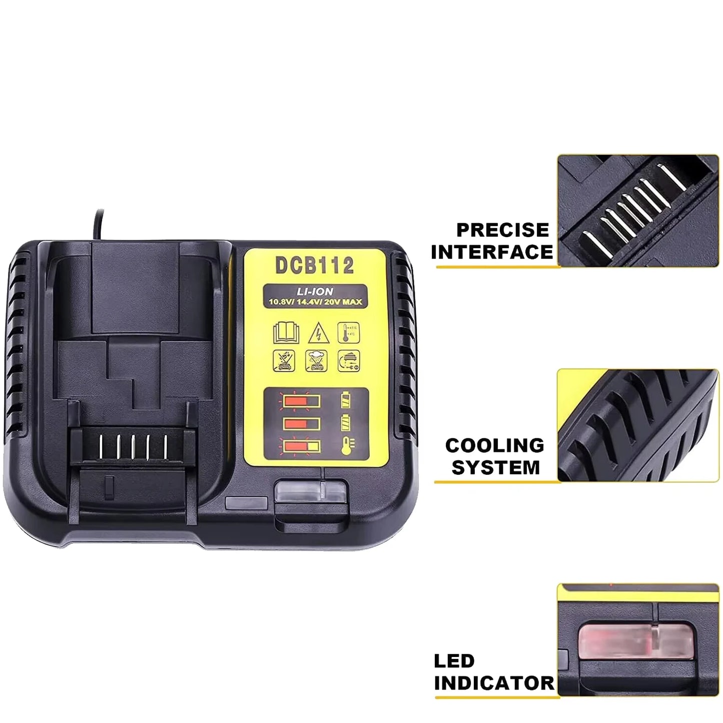 DeWalt Compatible DCB112 18V battery charger- single port