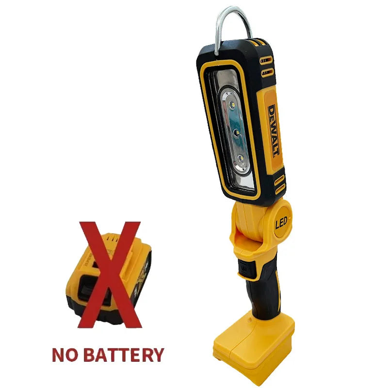DEWALT 18V 20V max Lithium Battery 90 Degree Multifunctional Folding Work Light Portable Camping Light Emergency Flashlight Car Service