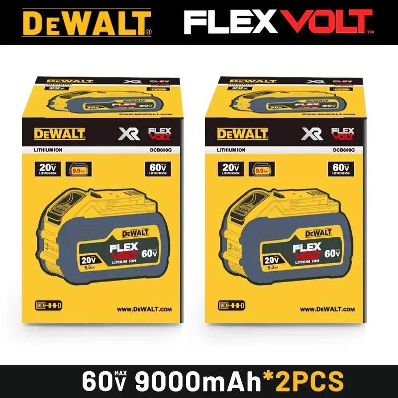 Original 9.0Ah Flexvolt DEWALT 20v/60V battery TBW