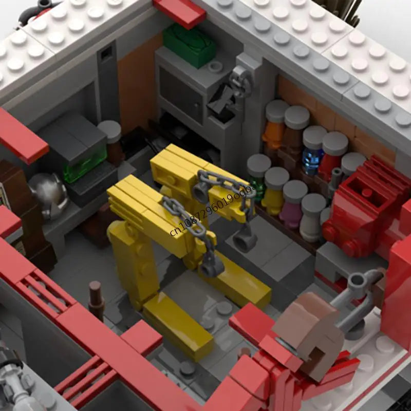 Fallout JV 1285PCS Hot game Movie Falloed MOC Red Rocket Truck Stop based model DIY creative ideas Child Toy Assembly Puzzle Birthday Gift