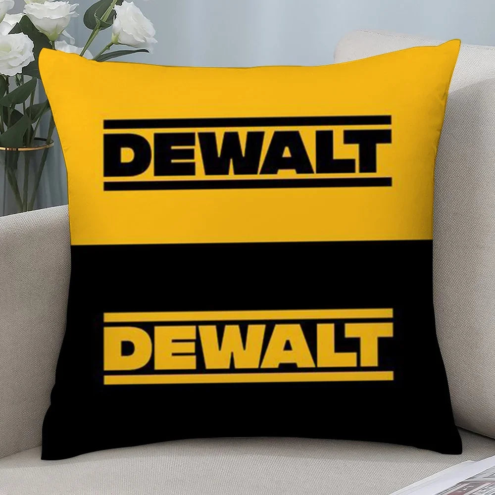 DeWalt Pillow Case Short Plush Sofa Decorative Gift Home Double-sided Printing Cushion