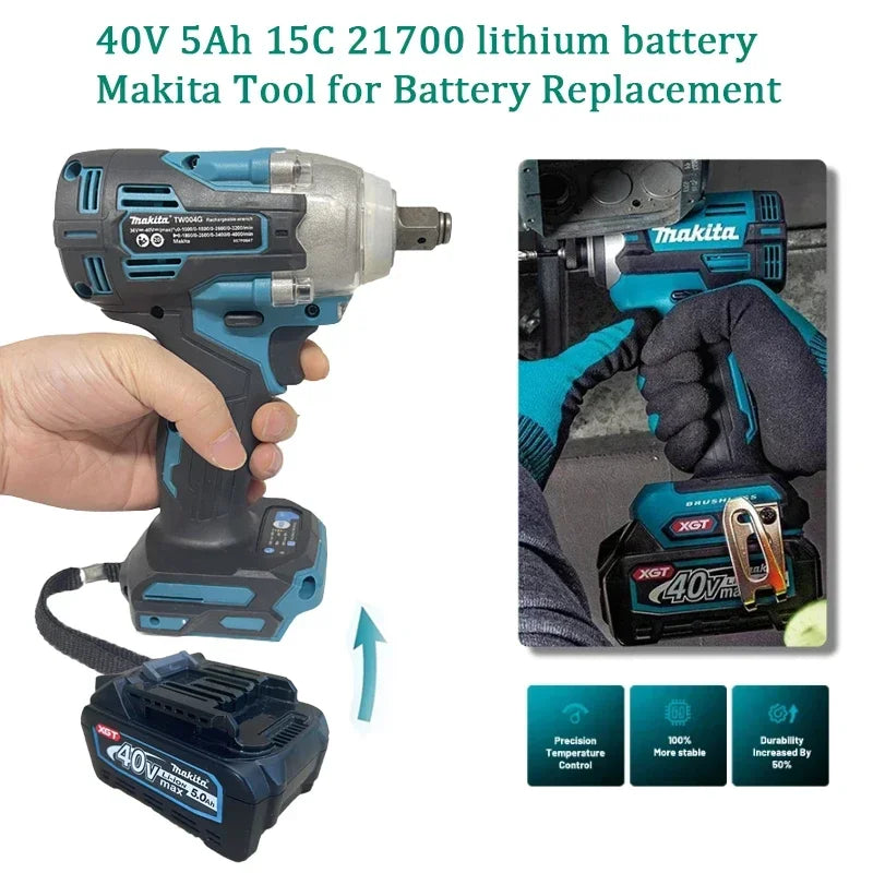 Makita XGT 40V 5.0Ah battery BL4050 - 1Pk and 2Pk