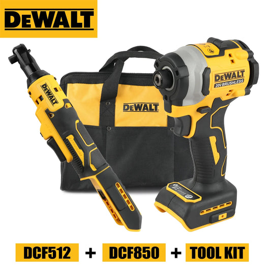 DEWALT DCF850 Driver and DCF512 Ratchet 18V 20V Max with bag combo kit