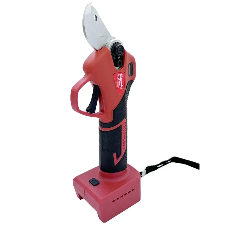 Milwaukee 18V Brushless Electric Pruner 4 Gears Cordless Handheld Orchard Shrub Pruning Tree Branches Cutter For 18V 20V Battery