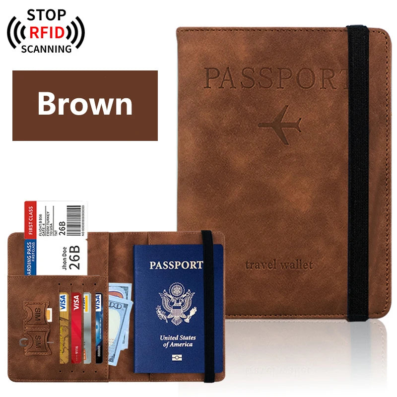 Passport Holder for Travel Essentials JV Passport Wallet Cover Case for Travel  Accessories,Passport Book Holders for Women/Men