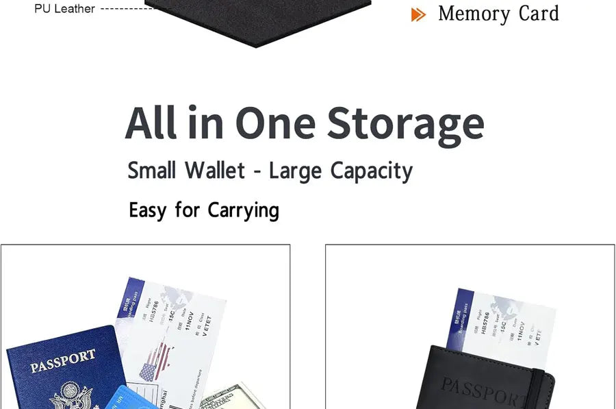 Passport Holder for Travel Essentials JV Passport Wallet Cover Case for Travel  Accessories,Passport Book Holders for Women/Men