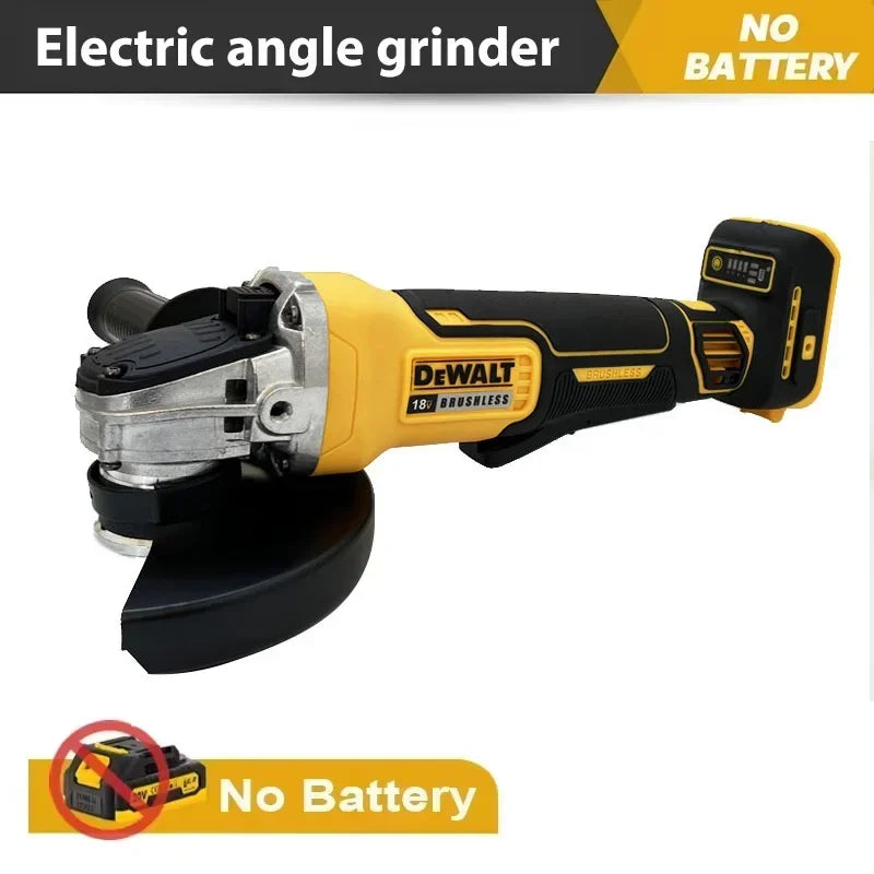 Dewalt 18V DCG406 125MM Brushless Angle Grinder 9000RPM Cordless Cutting Machine Impact Polisher Machine 20V Rechargeable Power Tool