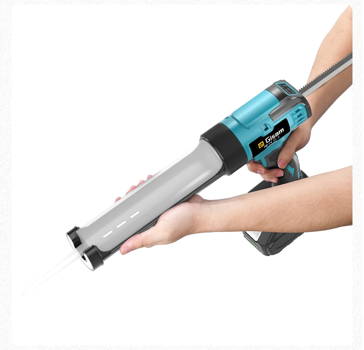 Makita Compatible 18V Gisam 400KG Cordless Electric Caulking Gun 6Gears Glass Glue Gun Adhesive Glue Sealant Power Tool For Makita 18V Battery Pin