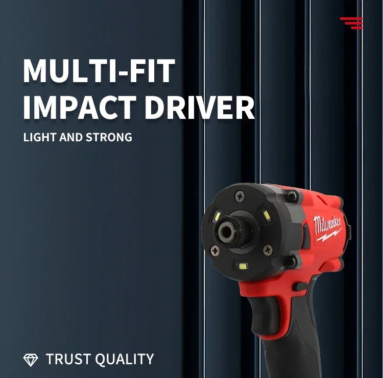 Milwaukee 18v brushless impact driver High efficiency torque lithium battery impact driver electric power tool