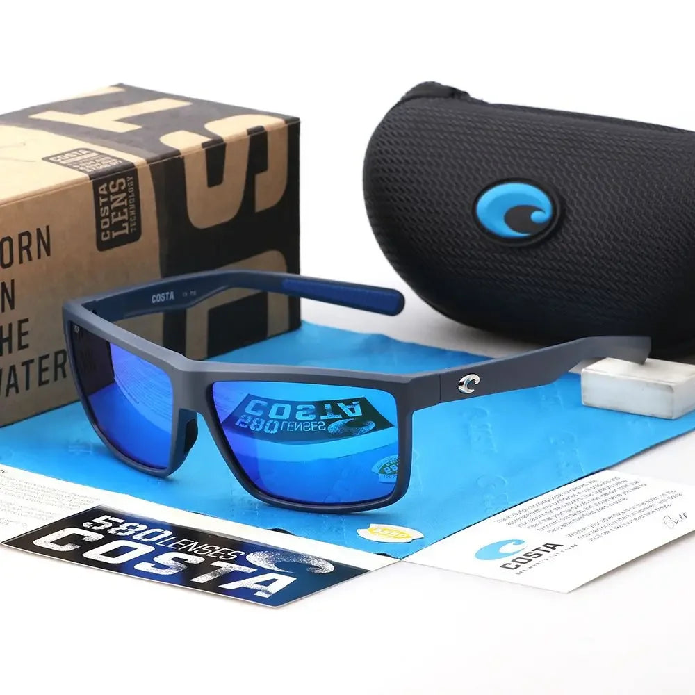 COSTA Brand New JV Square Sunglasses Women Men High Quality Glasses Outdoor Riding Fishing Sun Glasses Retro Shades Uv400