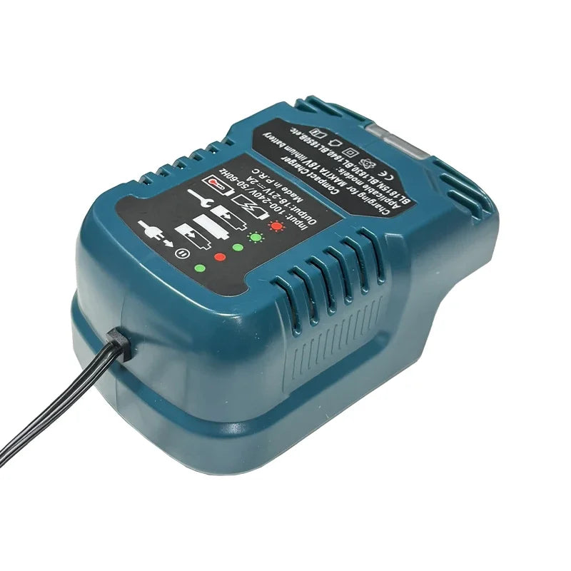 Makita Compatible 12V/24V 100-240V Li-ion Battery Mini Compact Car Charger for Makita 18V Lithium Ion Battery BL1860 BL1830 Replacement for DC18RC