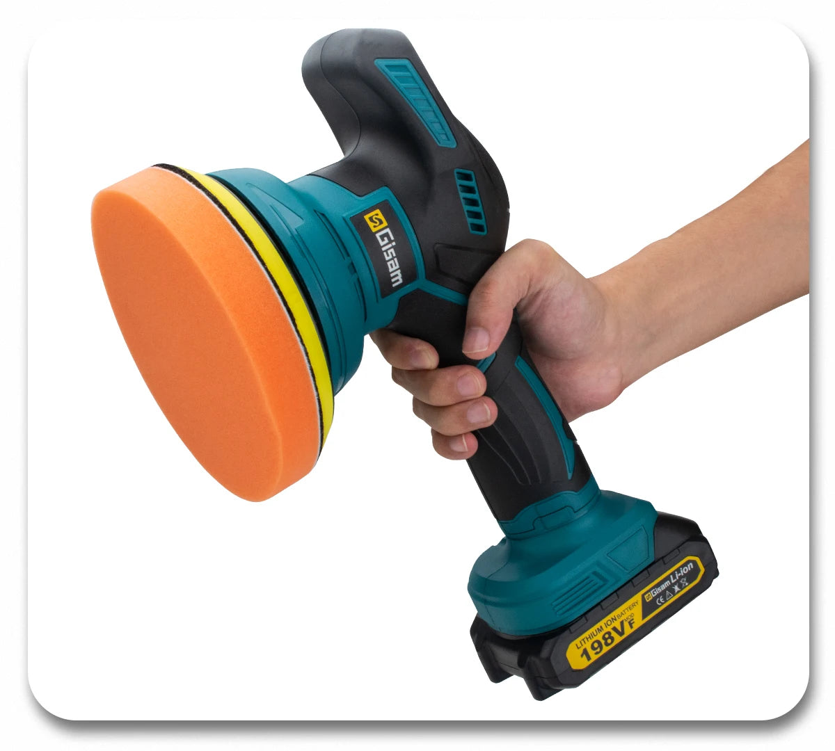 Makita Compatible 18V Gisam Cordless Car Polisher 8 Gears Digital Display Electric Polisher Auto Car Polishing Waxing Machine For Makita 18V Battery