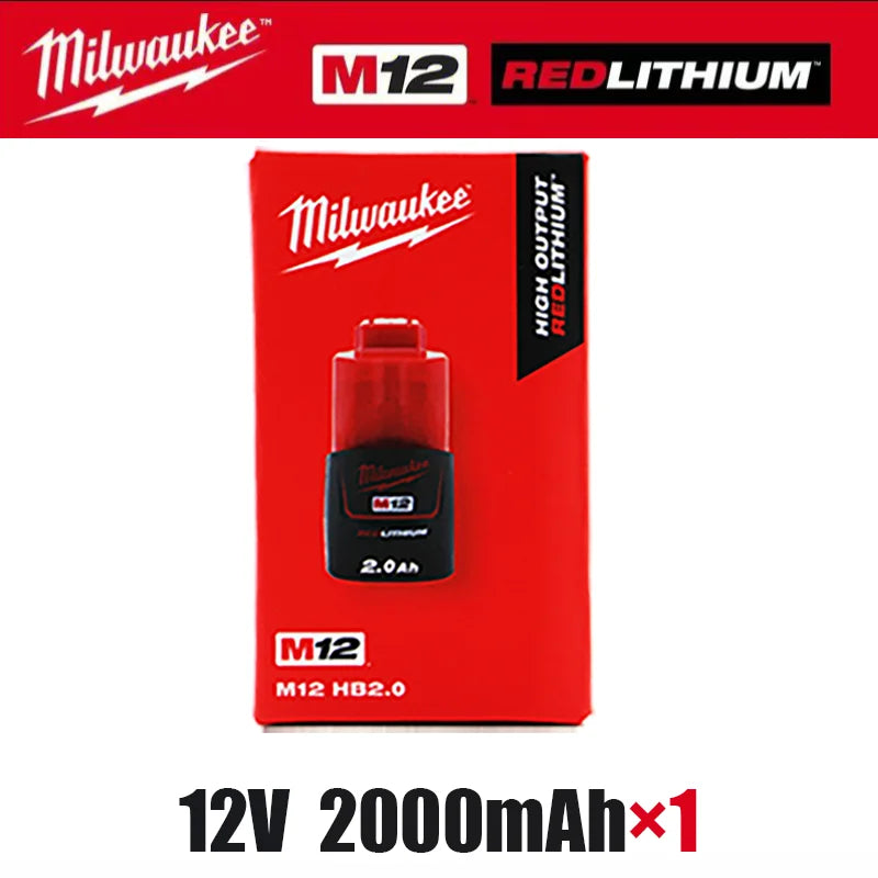 Milwaukee m12 12v battery M12B6 6.0AH 6000mAh 48-11-2402 48-11-2411rechargeable portable Milwaukee M12 battery
